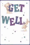 Brimming with gentle humour and unwavering warmth, this get well card perfectly captures the community spirit that defines Reigate. Against an inviting cream backdrop, two charming characters-a floppy-eared puppy, full of playful mischief, and a cuddly teddy bear with soulful eyes-interact joyfully with oversized, colourful lettering announcing 'Get Well'. The bear's plush arms wrap lovingly over the bold 'GET', while the puppy, in tones of golden tan and chocolate, nestles under 'WELL' with a hopeful smile. Sprinkled throughout the scene, sparkling stars in gradients of teal, indigo, and amethyst bring a dash of magic reminiscent of evening walks in Priory Park. The illustrated fur appears velvety and almost touchable, offering comfort similar to a soft fleece blanket. Every element, from the lively letters to the scattered stars, seems arranged with the same thoughtful attention Flower Delivery Reigate brings to each handcrafted bouquet-delicate yet vibrant, designed to bring cheer to anyone on the mend. The overall impression is one of sincere kindness and uplifting reassurance, making it an ideal companion to fresh flowers delivered across Reigate's friendly neighbourhoods. In this design, artistic playfulness and heartfelt wishes combine to offer a gentle, nurturing embrace for any loved one in recovery.